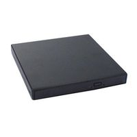 SANOXY Slim External USB 2.0 Black CD/DVD Burner Enclosure case for Laptop Notebook Slim Drive [ only case Included!! Dimensions: 5.2"(W) x 0.8"(H) x 5.5"(D) ]