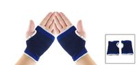Kathy store INC Pair Black Blue Stripes Pattern Stretchy Sporting Guard Band Support Pullover Sleeve (Palm Support Sleeve)