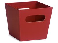 Beveled Tall Market Trays - Small Red Square Gourmet Market Tray 5x5x4-1/2" - (4 Packs; 6 Trays Per Pack) - Wraps-SSCRE