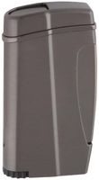 Xikar Executive II Single Jet Flame Lighter, Sleek Durable Metal Body, Large Squeeze Ignition, Large Fuel Window, Gunmetal
