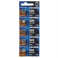 Renata #329 Silver Oxide Battery Priced Individually Sold In 5-Packs
