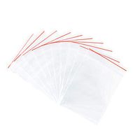 Pandahall 200pcs OPP Cellophane Rectangle Resealable Transparent Clear Plastic Poly Zip Lock Top Seal Closure Bags Bakery Candy Soap Cookie Jelly Chocolate Package 9x6cm 3.54x2.36 inch