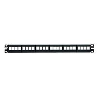 Panduit NKFP24Y Category-6 24-Port Flat Modular Patch Panel, Black