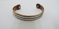 Copper Bracelet with Fitted Therapy Magnets