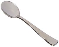 Amscan 439704.18 Premium disposable-spoons, One Size, Silver