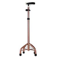 ZHM Quadripod Walking Stick Healthcare Tetrapod Walking Stick - with Small 4 Leg Base,Bronze