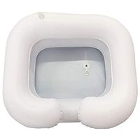 Inflatable Hair Washing Basin, Shampoo and Conditioner Basin, Wash Hair in Bed, PVC with Drain Hose Portable for Bedridden,Elderly,Disabled,Injured,Handicapped(65x48x20cm)