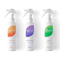 Grow Fragrance - Certified 100% Plant Based Air Freshener + Fabric Freshener Spray, Made with All Natural Essential Oils, 5oz Variety Pack