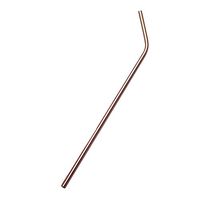 Dovewill Long Bent Type Stainless Straws Cocktail Metal for Juice Coffee - Rose Gold, 25.8cm