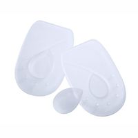 Oppo Medical Silicone Heel Cushions with Removable Pads (Unisex; White Pair), Large