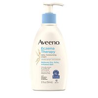 Aveeno Eczema Therapy Daily Moisturizing Cream for Sensitive Skin, Soothing Lotion with Colloidal Oatmeal for Dry, Itchy, and Irritated Skin, Steroid-Free and Fragrance-Free, 12 fl. oz