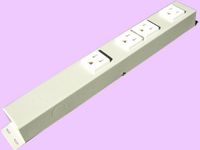 1 ft Hardwired Outlet Strip, Beige Thick