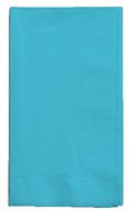 Creative Converting Touch of Color 2-Ply 50 Count Paper Dinner Napkins, Bermuda Blue