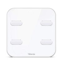 Sy jiangk White Body Fat Scale, Smart Digital Bathroom Scale, Body Composition Analyzer, 180KG, Measuring Weight, Body Fat, BMI - 31cm X 31cm SL