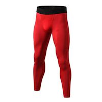 BeesClover New 2018 Tight-Fitting Men\'s Quick-Drying Trousers Stretch Sports Cycling Exercise Fitness Sweat Quick-Drying Men\'s Trousers R L