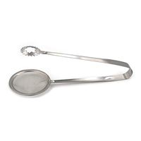 BIRD WORKS 1PC New Food Tong Clip Stainless Steel Cooking Frying Oil Strainer Colander Wire Fine Filter Mesh Spoon Fried BBQ Clip LB 074