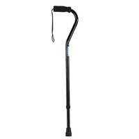 YULAN Bend Armrest Walker Crutches Aluminum Alloy Anti-Slip Telescopic Adjustable Old Cane