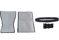 Replacement Anti Bacterial Back & Seat Cushions in Grey Set- for Karman S-ERGO105F16SS Ergonomic Wheelchair - Fit to Seat Size 16"x17" and Free Wheelchair Black Seatbelt!