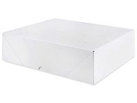 White Letterhead Folding Boxes - 25 Per Pack (5 1/2 x 8 1/2 x 2)