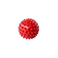 7CM 6 Color Fitness PVC Hand Massage Ball PVC Soles Hedgehog Sensory Training Grip The Ball Portable Physiotherapy Ball,Red