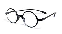 Calabria 721 Flexies Round Reading Glasses in Ebony ; +1.75