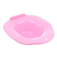 Plastic Sitz Bath for Toilet Bowl Hemorrhoid Care Maternity Pregnant Patient - Pink