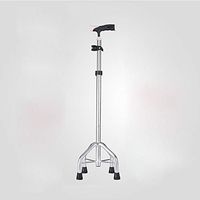 Xiao Jian Crutches - Walking Sticks, Old Four Feet, Crutches, Aluminum Sticks, Non-Slip, Light Walking Aids, Height Adjustable Crutch (Color : D)