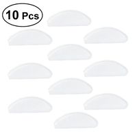 Healifty 10pcs Non-Slip Nose Pads self Adhesive Silicon Thin nosepads for Eyeglasses Sunglasses Spectacles(White)