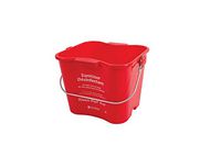 San Jamar KPP97RD Kleen Pail Pro, 3 Quart, Red