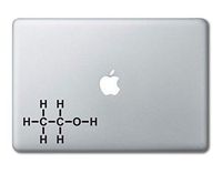 Alcohol Molecule Science Chemistry Printed Clear Vinyl Decal Sticker Compatible with Apple MacBook Pro Air 11" 12" 13" 15" All Years Laptop Trackpad Keyboard (13" MacBook (All Models))