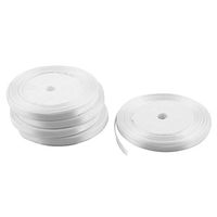 uxcell Festival Party Wedding Decoration Double Face Satin Ribbon Roll 25 Yards 23M 5 PCS White