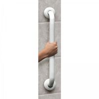 24" White Easy Mount Grab Bar (White) (3"H x 24"W x 1.25"D)