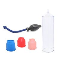 Manual Medical ED Vacuum Air Pump, Men Device with 3 Size Sleeves