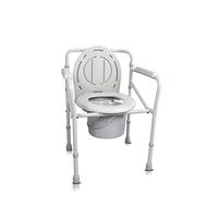 IhDFR Height-Adjustable Shower Chair, Home Care Potty Chair, Multifunctional Bedside Commode Chair for The Disabled