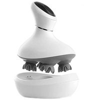 SUPVOX Silicone Handheld Shampoo Brush Head Massager Hair Growth Scalp Massager Tools Women Men White