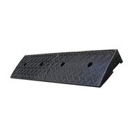 Rubber Car Curb Ramps Car Threshold Ramp, 8cm Rubber Step Mat, Parking Lot Hotel Entrance Service Ramps Outdoor Uphill Downhill Edge Triangle Pad (color: Black, Size: 100 22 ​​8cm) Threshold Ramp