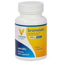 The Vitamin Shoppe Bromelain 500MG 2,000 GDU, Supports Protein Digestion Absorption, Enzyme Sourced from Pineapples (60 Capsules)