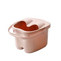 Foot Tub Thickening Portable Baby Footbath Foot Massage Foot Relief Fatigue Family @Fan,Flesh,S