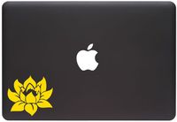 Lotus Flower - Design 1 - MacBook | Laptop | Gaming Console Vinyl Decal (Color Variations Available)(Yellow)