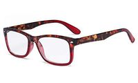 Eyekepper Classic Vintage Style Reading Glasses Tortoise/Red +1.75