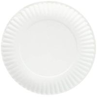 Empress Uncoated Paper Plate 6" White 1000 / cs 10 packs / 100