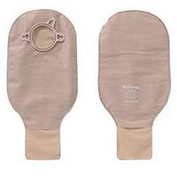 New Image Two-Piece Drainable Pouch, 2-3/4" Flange, Clamp Closure, Beige