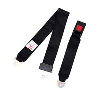 SUPVOX 2PCS Universal Lap Seat Belt Two-Point Safety Seat Belt Buckle Belt for Vehicle Truck Car Accessories