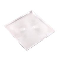 ZHHL Magnifying Glass, 10X Square Handheld Child Elderly Magnifier Pocket Credit Card Size - Slim Reading Lens