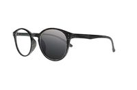 Transition Photochromic TR90 Round Frame Wood Grain Reading Glasses Sunglasses Readers (Wood Gray, 3.5)