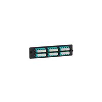 ADAPTER PANEL- 6-QUAD LC- 24F- AQUA- 10G