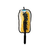 24" Black and Yellow Auto Cleaning Duster Brush with Non-Slip Handle