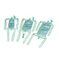 Dispoz-a-Bag Leg Bag with Rubber Cap Valve and Latex Straps, 32 oz. - 1 Each / Each