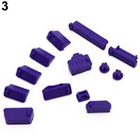 Connoworld 13Pcs/Set Universal Laptop Notebook Silicone Anti Dust Ports Cover Plug Cap Purple