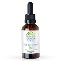 Sea Buckthorn A60 Alcohol Herbal Extract Tincture, Super-Concentrated Organic Sea Buckthorn (Hippophae rhamnoides) Dried Fruit (2 fl oz)